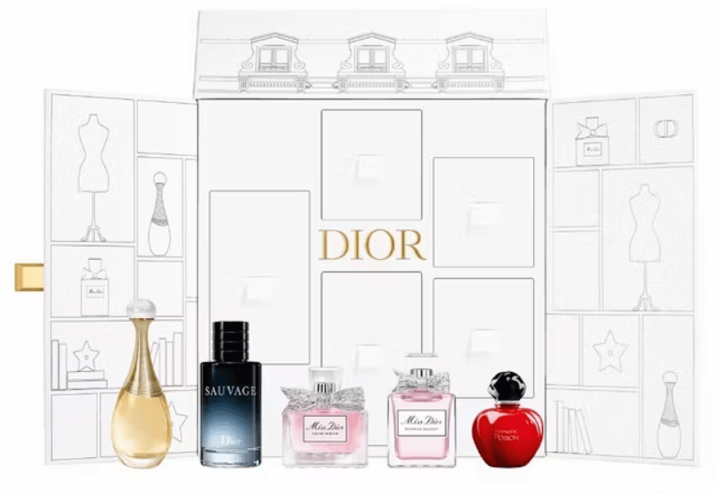Dior miniature perfume set top