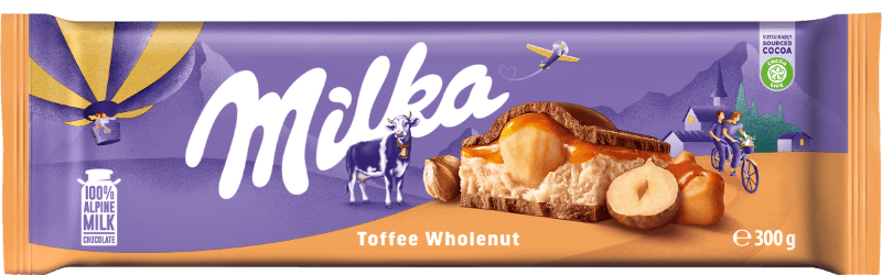 World's Best Milka Chocolate - Whole Nuts, 10 Bars