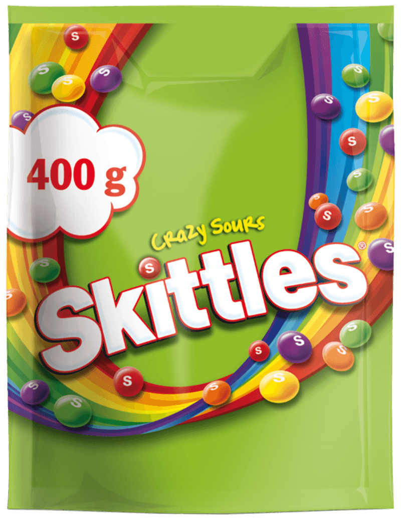Skittles Crazy Sours Pouch 400 g