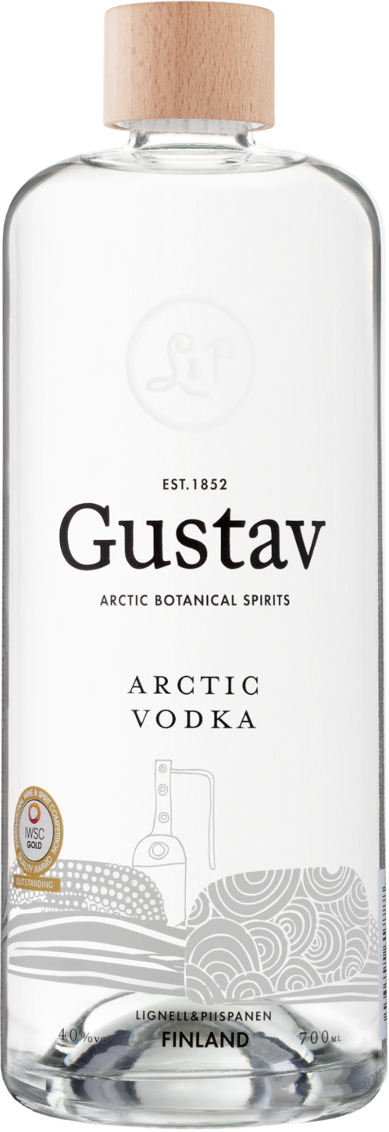 Gustav - 70 cl Vodka Arctic vol 40