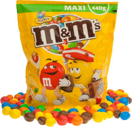 M&M's Peanut Family Size Share Bag 440g