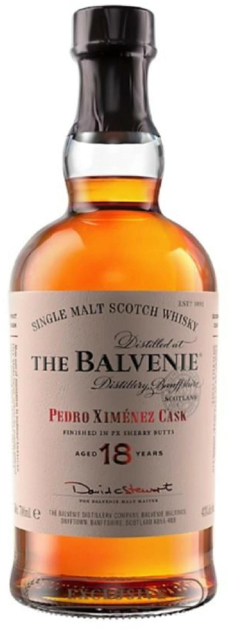 The Balvenie - 18 YO Pedro Ximenez Cask 70 cl 48.7% vol