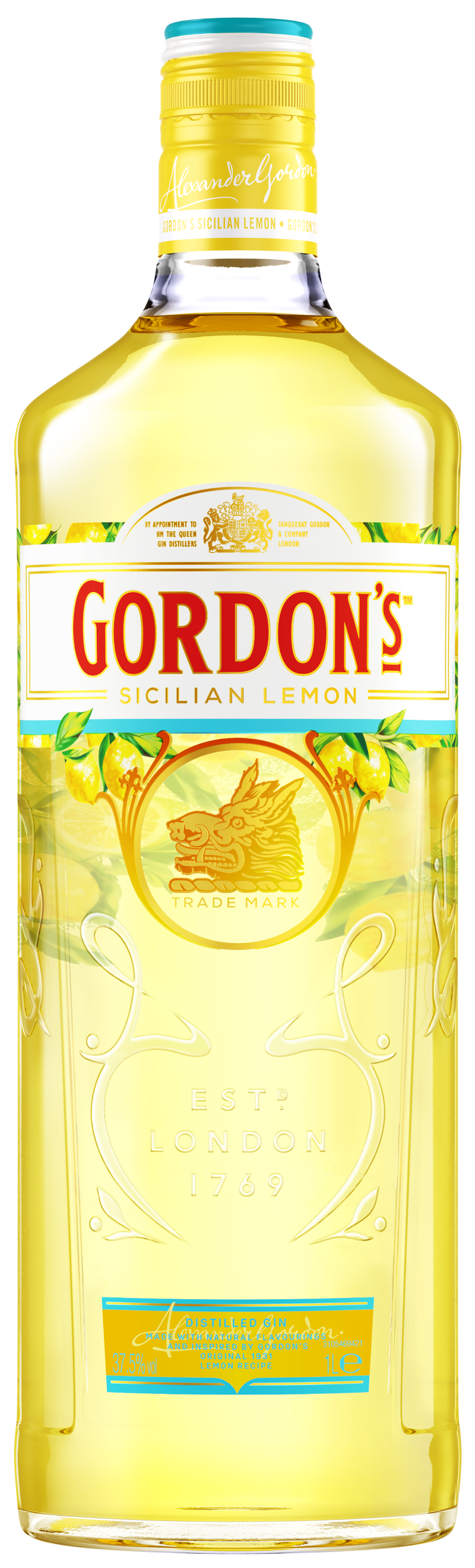 Gordon's - Sicilian Lemon 100 cl 37.5% vol